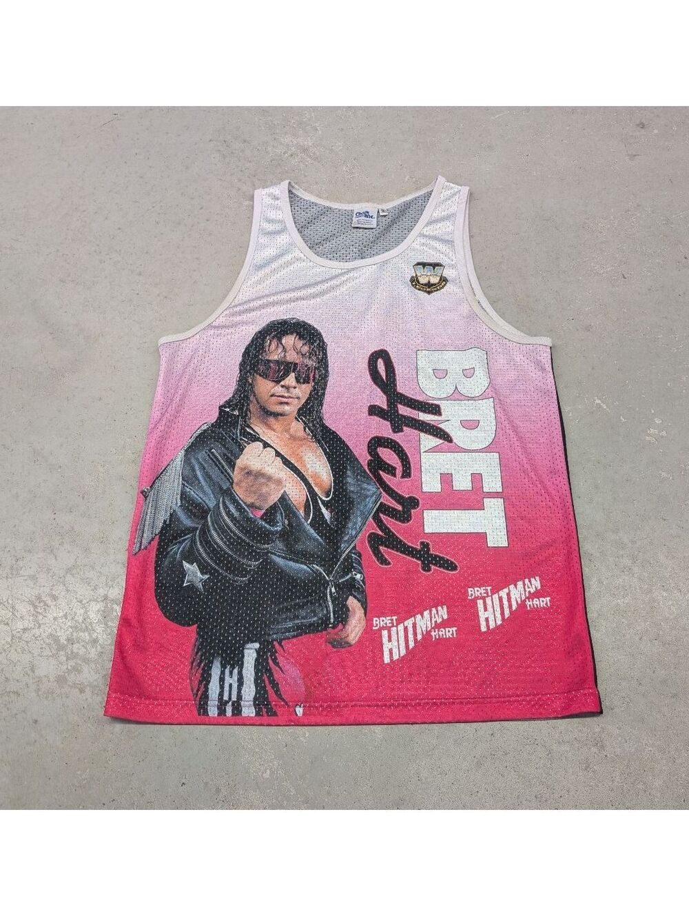 WWE x Chalk Line Bret The Hit Man Hart Mesh Tank Top